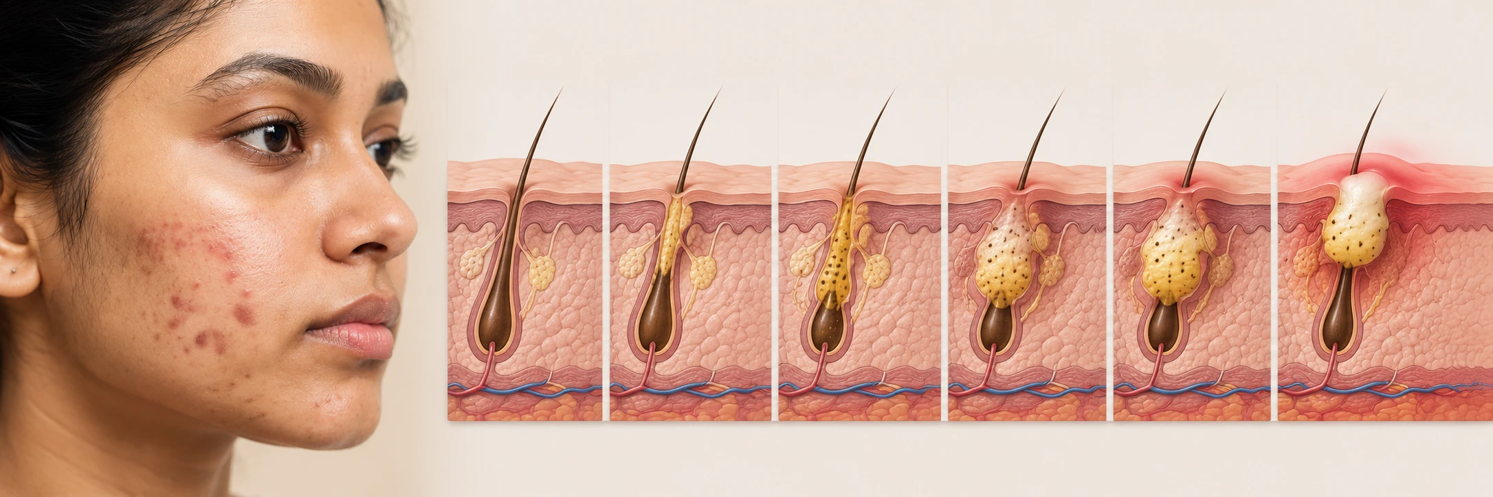 What is Happening Under the Skin Before a Pimple Appears?