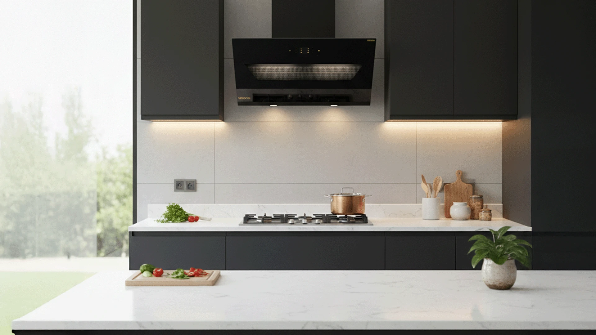 Kitchen Chimney Styles: Wall vs Island Hoods