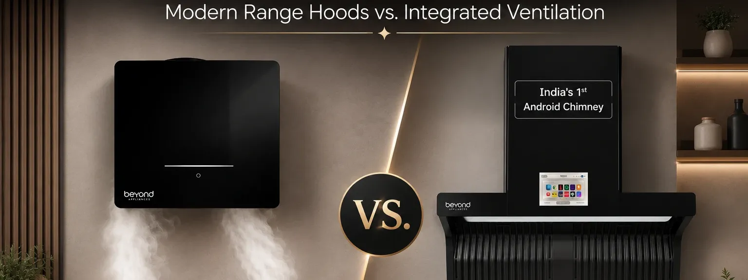 Sleek Chimney Kitchen Aesthetic: Modern Range Hoods vs. Integrated Ventilation