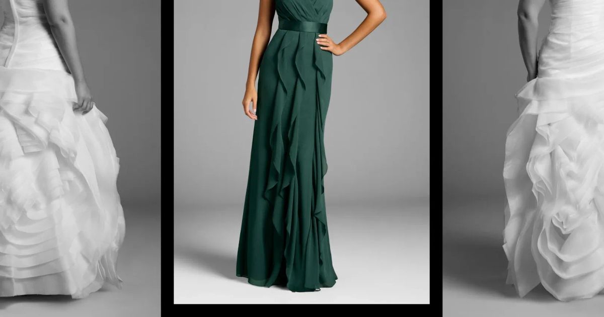 A Line Ruffle Prom Dress - David's Bridal