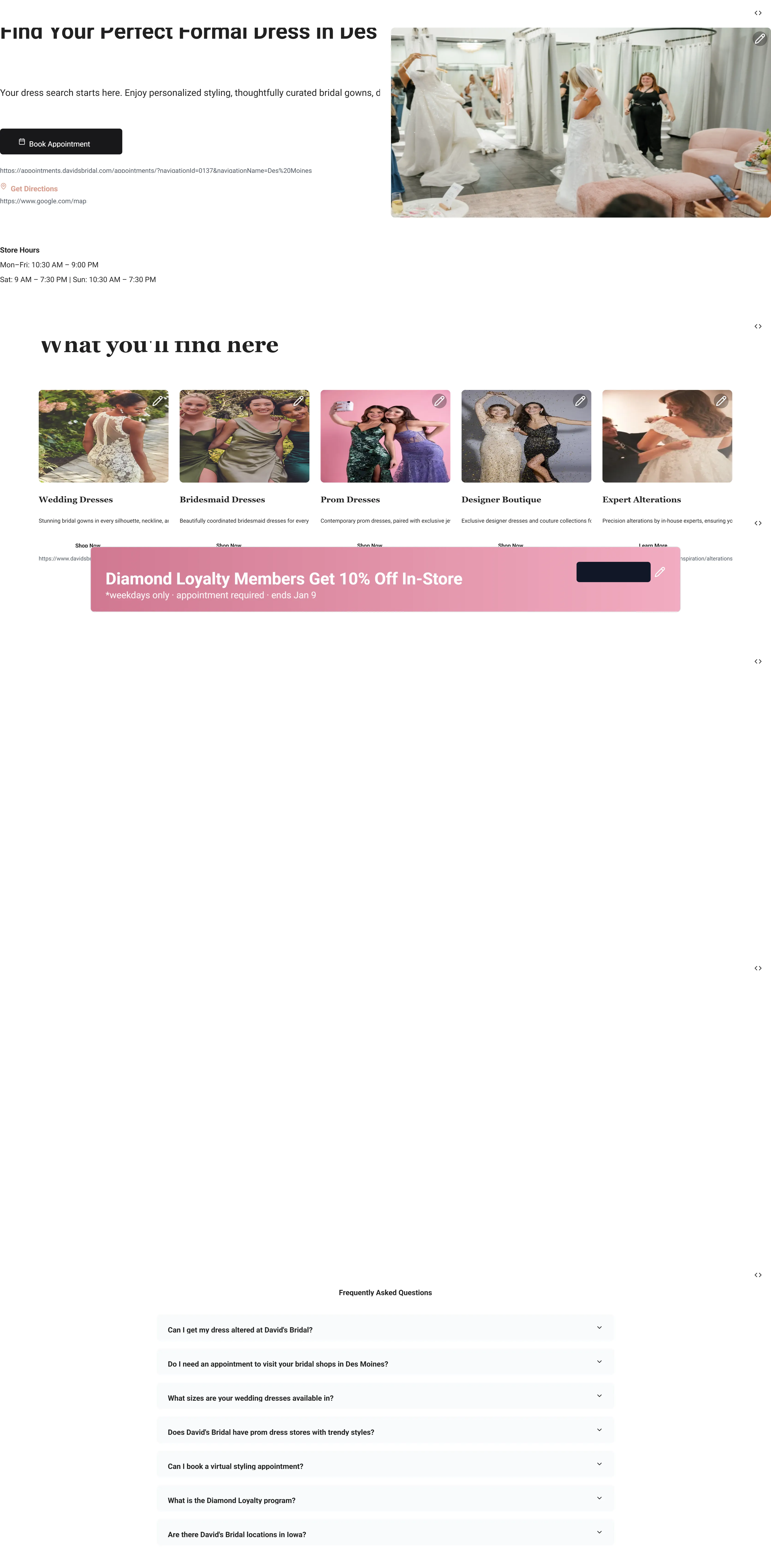 Formal Dresses in Des Moines, IA | David's Bridal