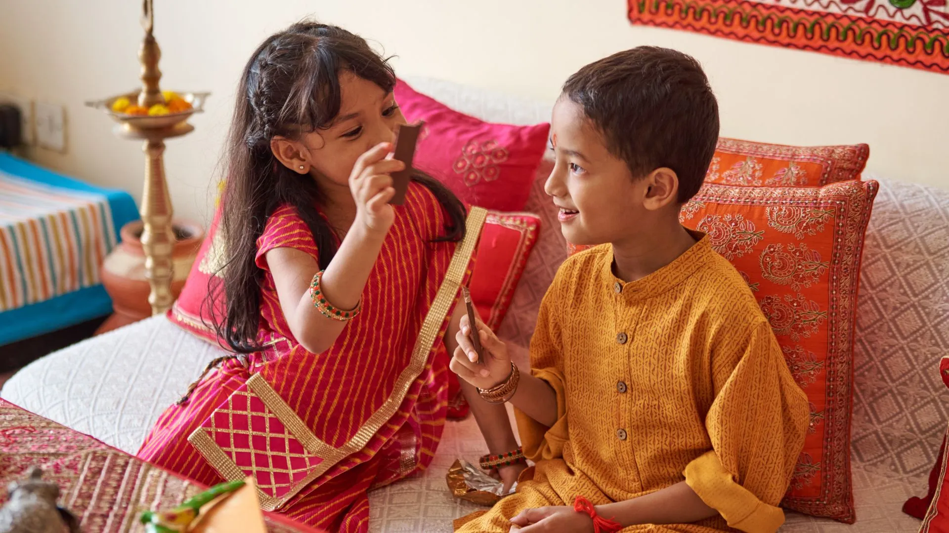 Rakhi with Sweets: Perfect Gift Combo!