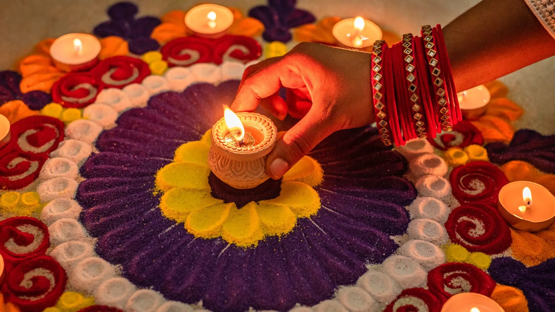 Creating a Stunning Rangoli for Diwali