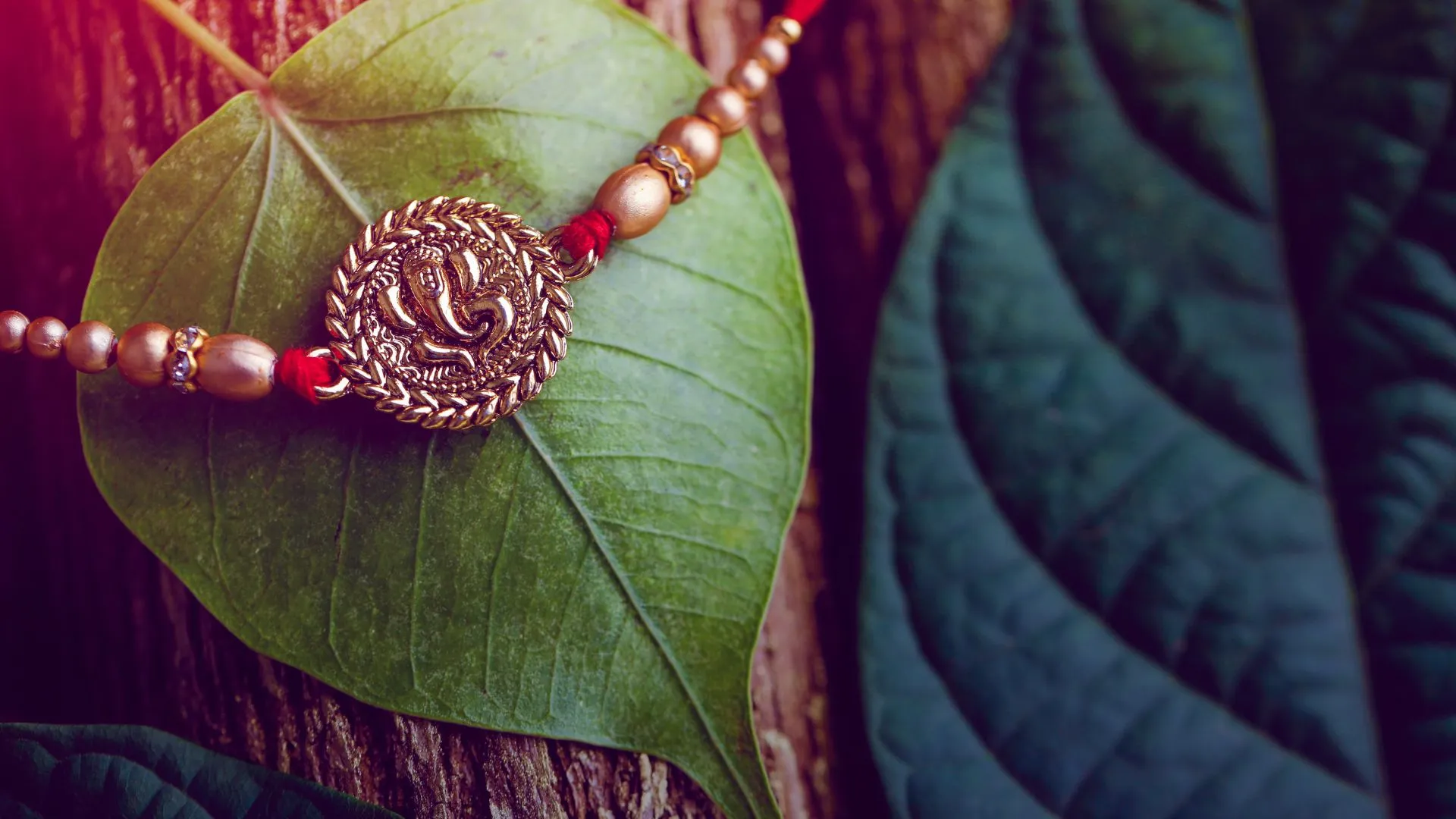 Shop Exquisite Wooden Rakhi Online