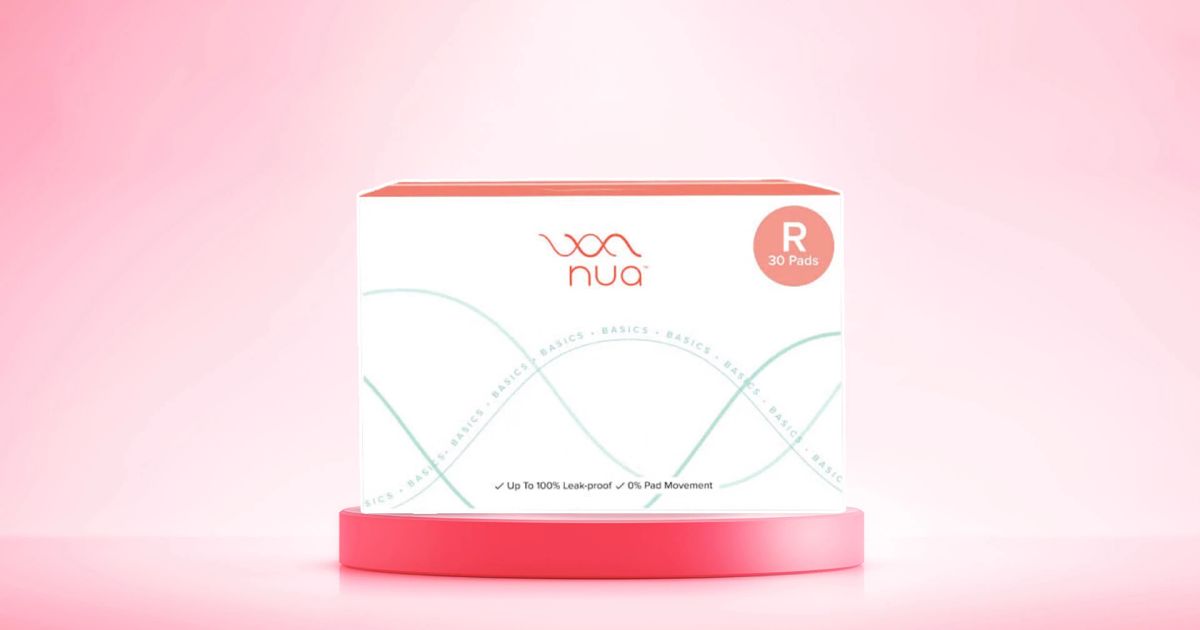 Nua Complete Comfort Sanitary Pads for Heavy Flow & Overnight Use